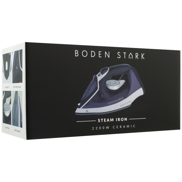 Boden Stark Ceramic Steam Iron - Purple