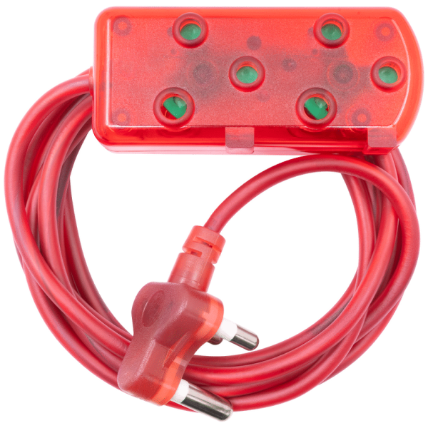 Ellies Side by Side Light Duty Extension Lead-5M - RD