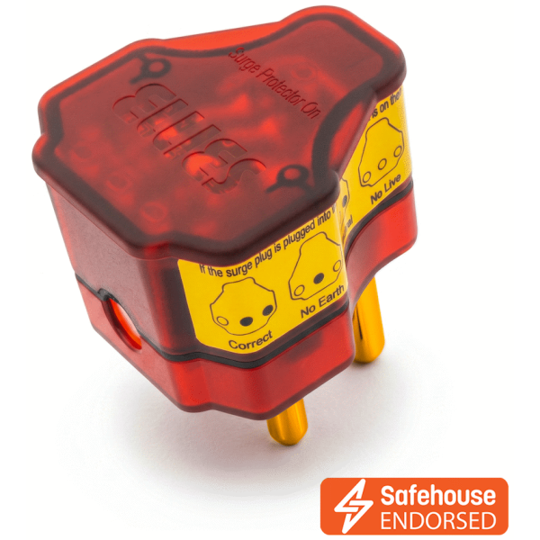 Ellies Re-wireable High Surge Plug Top - RD