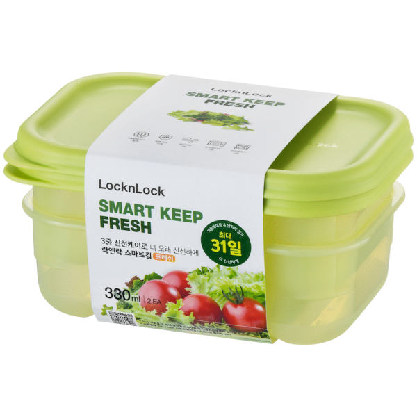 1-244 LocknLock Fresh Block rect 330ml 2pce