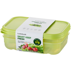 1-246 LocknLock Fresh Block rect 760ml 2pce