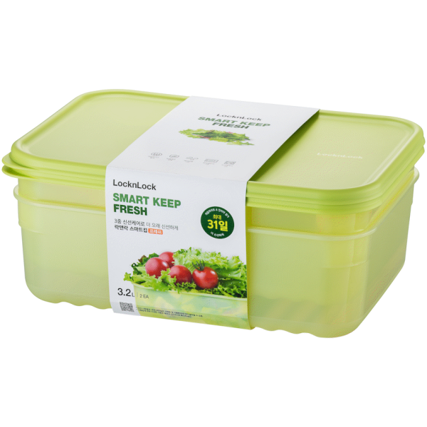 1-248 LocknLock Fresh Block rect 3.2lt 2pce