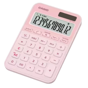 Casio MS-20YC 12 Digit Desk Light Pink