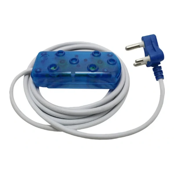 Ellies 2 Way Light Duty Coloured Extension Lead -5M