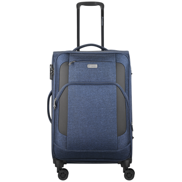 1-319 Travelwize Aurora 65cm 4-Wheel Spinner Trolley Case - Navy Melange