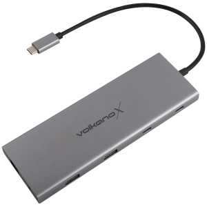 1-337 Volkano X Core series 12 in 1 USB-C Multiple Port Adaptor