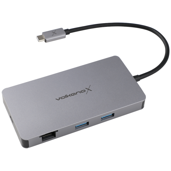 1-339 Volkano X Core Series 8 in 1 USB-C Multiple Port Adaptor