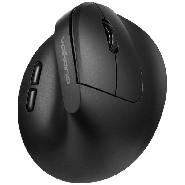 1-340 Volkano Curve Series Ergonomic Bluetooth Wireless mouse - Black