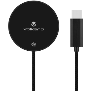 1-356 Volkano Magni Series Qi2.2 25W Wireless Charging Pad - Black