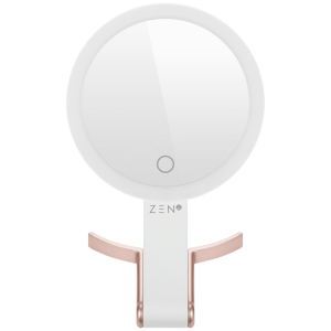1-368 ZEN JestSet Series Portable Handheld LED Mirror - White