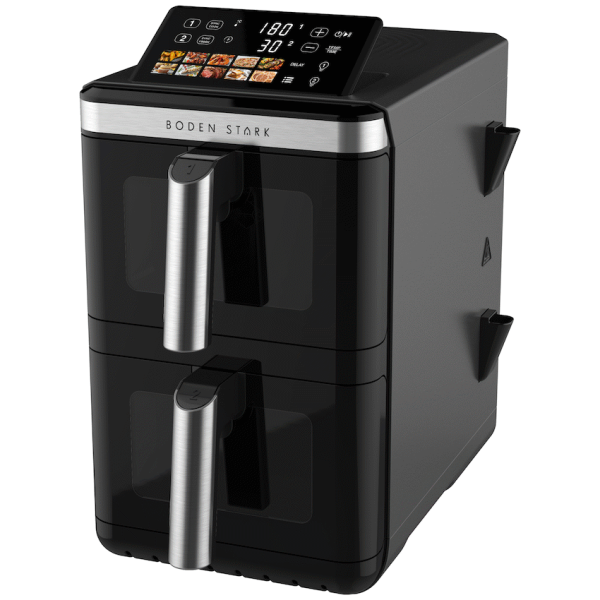 1-90 Boden Stark Double Stack Air Fryer - Black