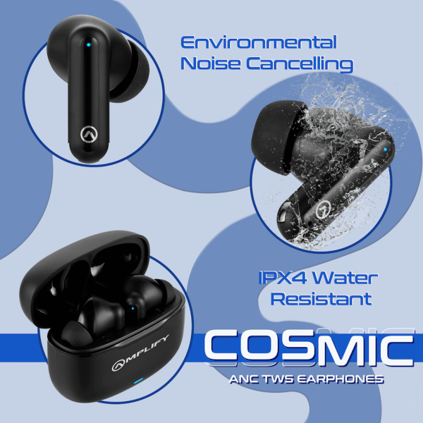 3-11 Amplify Cosmic Series ANC TWS Earphone - Black